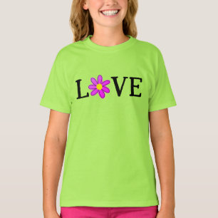 T-shirt fille Fleur AMOUR