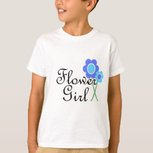T-shirt Fille Fleur Bleue Faisy