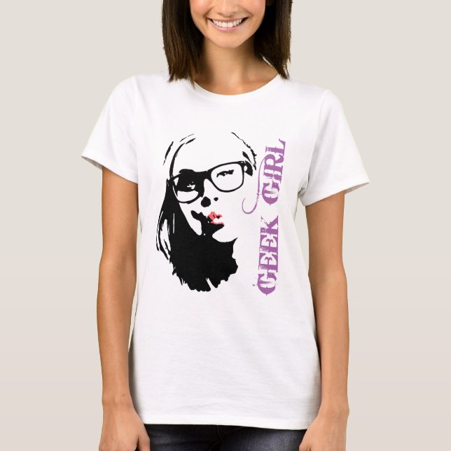 T-shirt Fille geek (Devant)