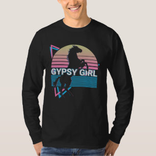T-shirt Fille Gitane Rétro Cheval