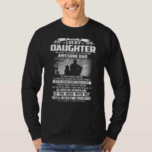 T-shirt Fille Heureuse Parce Que Je Suis Élevée Par Une Fo