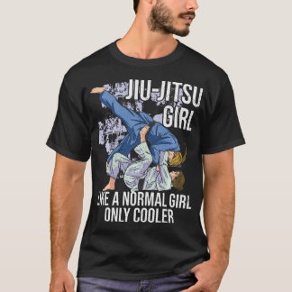 T-shirt Fille Jiu-Jitsu Drôle Jiu-Jitsu Brésilien Mma Bjj