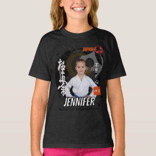 T-shirt Fille Kyokushin Ceinture Noire Équipe Personnalisé