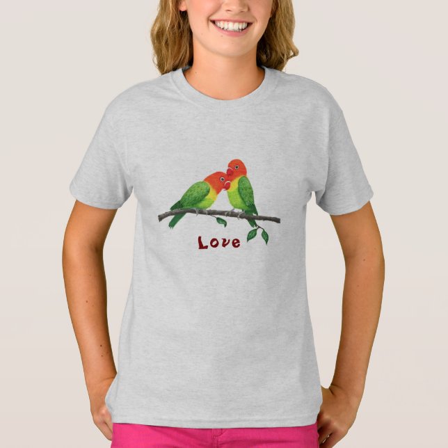 T-shirt fille Lovebirds (Devant)