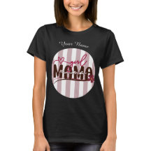 Fille Mama rayures cercle design minimaliste