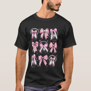 T-shirt Fille maman travail de levage de kettlebell à arc