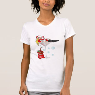 T-shirt Fille martini de Père Noël