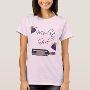 T-shirt Fille merlot - amateurs de vin vintages
