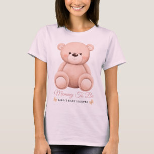 T-shirt Fille Mignonne Ours en Peluche Orange Maman à Veni