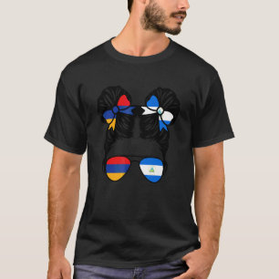 T-shirt Fille moitié arménienne moitié nicaraguayenne Armé