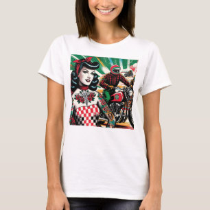 T-shirt Fille Motocyclette