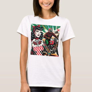 T-shirt Fille Motocyclette