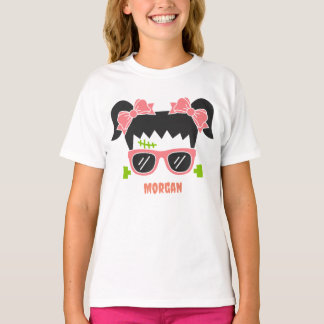 T-shirt Fille personnalisée Frankenstein Halloween