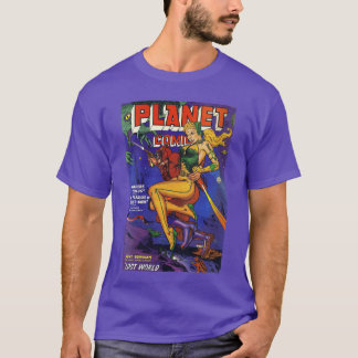 T-shirt Fille Pin Up Sci Fi Féminin Science Fiction Vintag