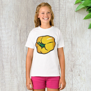 T-shirt fille poivre jaune