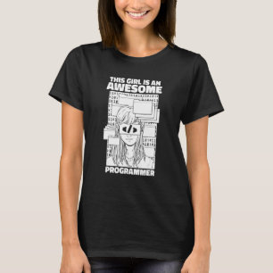 T-shirt Fille programmeuse codant Ingénieur logiciel Dével
