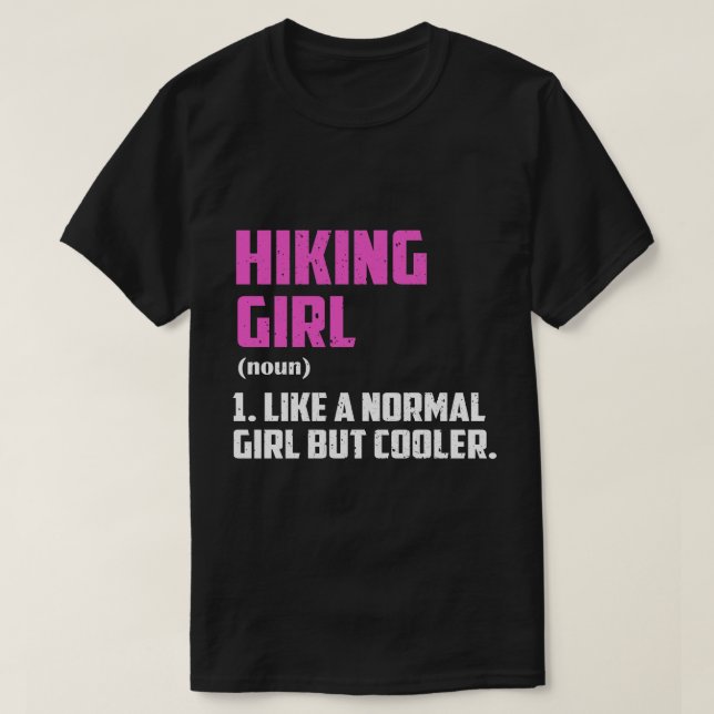 T-shirt Fille randonnée Comme Une Fille Normale Mais Glaci (Design devant)