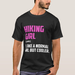 T-shirt Fille randonnée Comme Une Fille Normale Mais Glaci