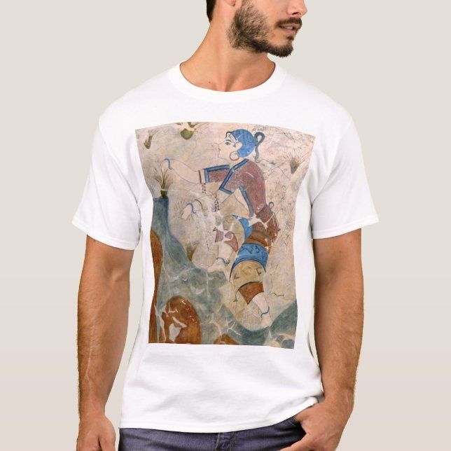 T-shirt Fille recueillant le safran (Devant)