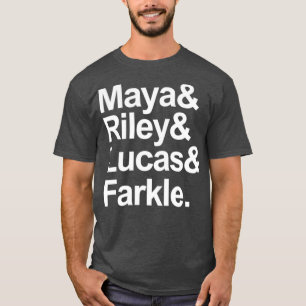 T-shirt Fille rencontre les personnages du monde Blanc