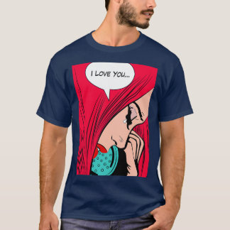 T-shirt Fille rousse amoureuse