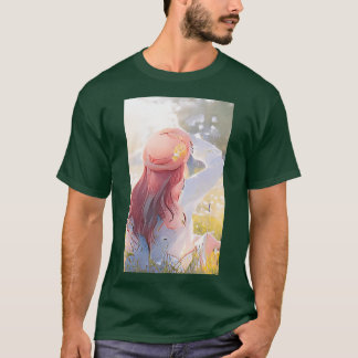 T-shirt Fille rousse au soleil