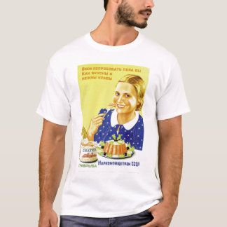T-shirt Fille russe heureuse
