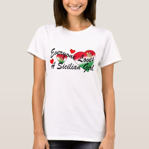 T-shirt Fille sicilienne d'amours