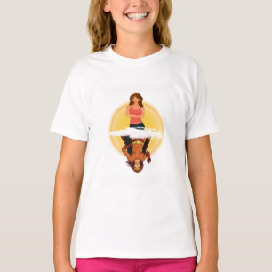 T-shirt Fille/super héros "comment vous me voyez" pièce 