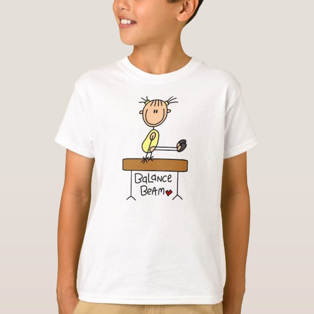 T-shirt Fille sur le faisceau d'équilibre (Devant)
