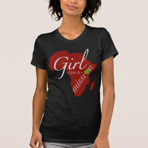 T-shirt Fille sur une mission - Afrique