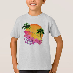T-shirt Fille surfeuse
