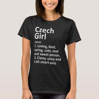 T-shirt FILLE TCHÈQUE RÉPUBLIQUE TCHÈQUE Racines du pays