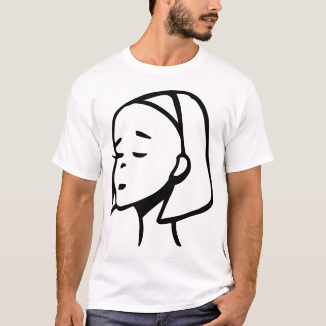 T-shirt Fille timide (Devant)