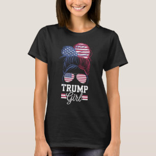 T-shirt Fille Trump Bun Méssé USA 47 Président