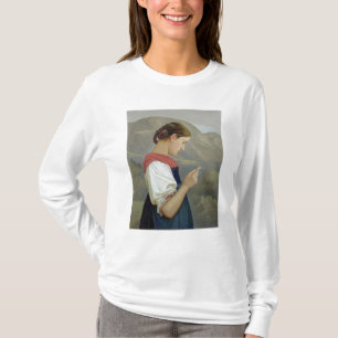 T-shirt Fille tyrolienne contemplant un crucifix, 1865