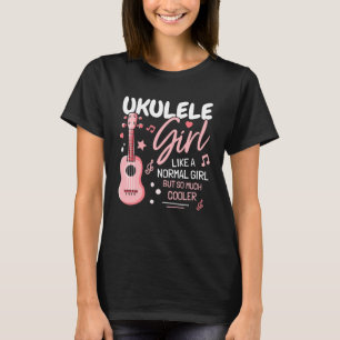 T-shirt Fille Ukulele Joueur I Femmes Ukulele I Fille Uku