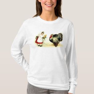 T-shirt Fille vintage de thanksgiving donnant la chemise