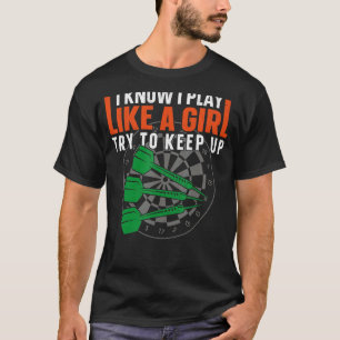 T-shirt Fille Vintage Je Sais Que Je Joue Comme Une Fille