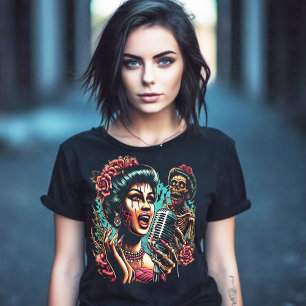 T-shirt Fille Voodoo Zombie