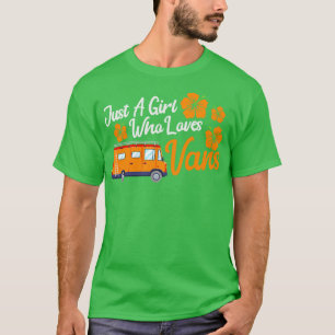 T-shirt Fille Voyager Rv Camper Mobile Home Voyage Van Lif