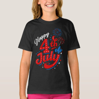 T-shirt Filles 250e anniversaire 4 juillet