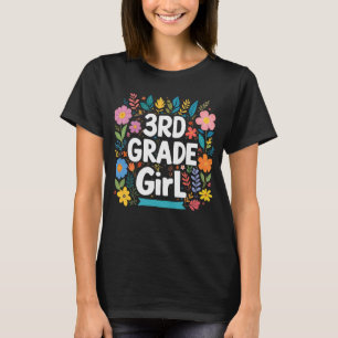 T-shirt Filles 3e année Fille Première année Retour à l'éc