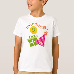 T-shirt Filles 9e anniversaire