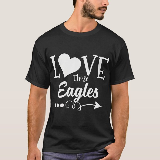 T-shirt Filles Aigles Allen Aime Ces Hs (Devant)