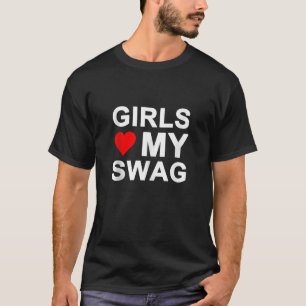 T-shirt Filles Aime Mon Swag Filles Coeur Mon Swag Débarde