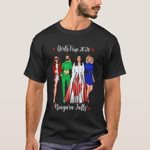 T-shirt Filles amusantes Voyage Niagara Falls Vacances Fem