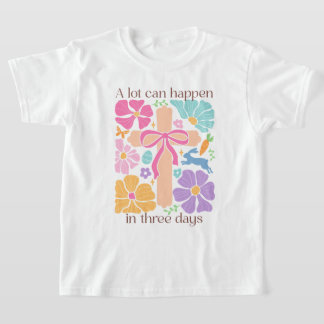 T-shirt Filles Boho Croix chrétienne de Pâques