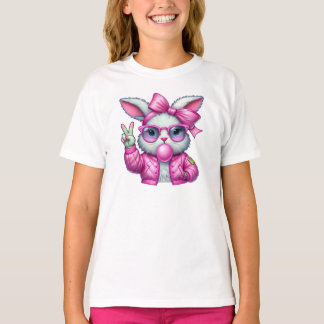 T-shirt Filles Bunny Chemise rose