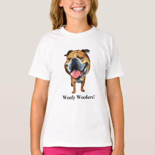 T-shirt Filles Chien-taureaux Drôle